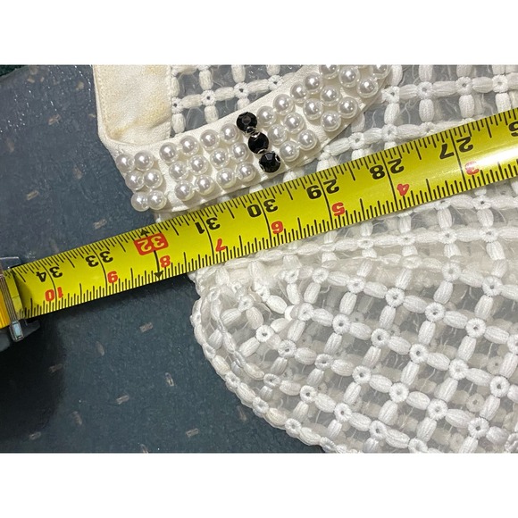 Aryeh Short Sleeve Spring/Summer Shirt Dress Size Small Pearls Onyx details - Picture 4 of 15